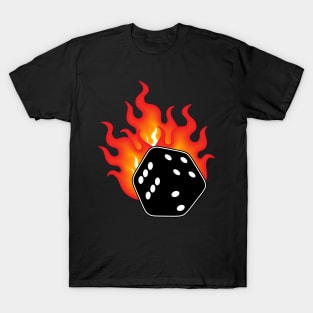 Flaming Dice! T-Shirt